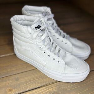 Vans High Top Sneakers All White